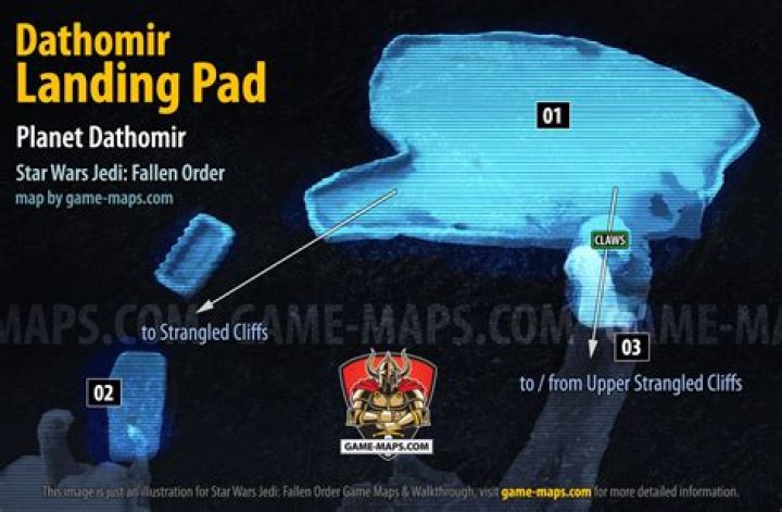 Dathomir Landing Pad Map, Dathomir for Star Wars Jedi Fallen Order