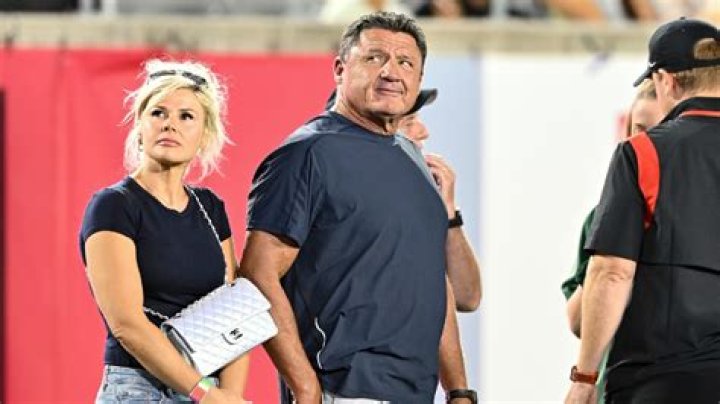 Ed Orgeron And His New Girlfriend Go Viral At LSU Game (Photos)