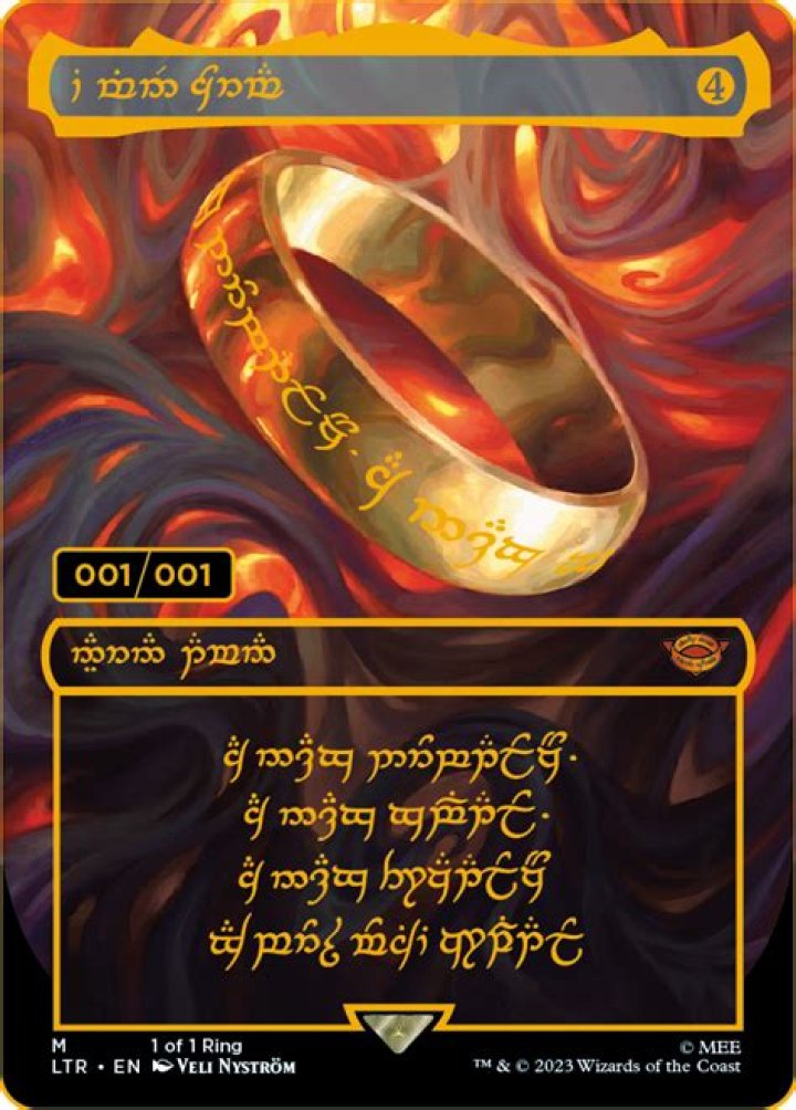 Former NFL Player Offers $500K Bounty On Serialized 001/001 The One Ring MTG Card