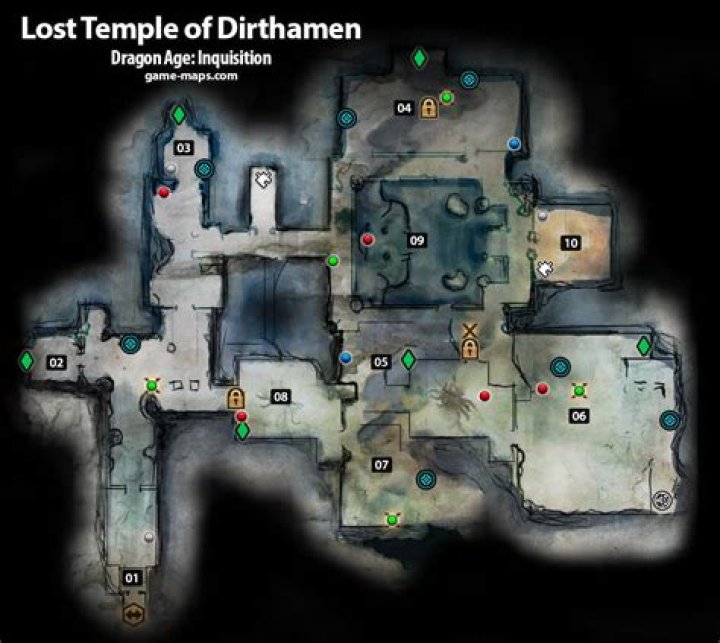 Lost Temple of Dirthamen Dragon Age: Inquisition Map