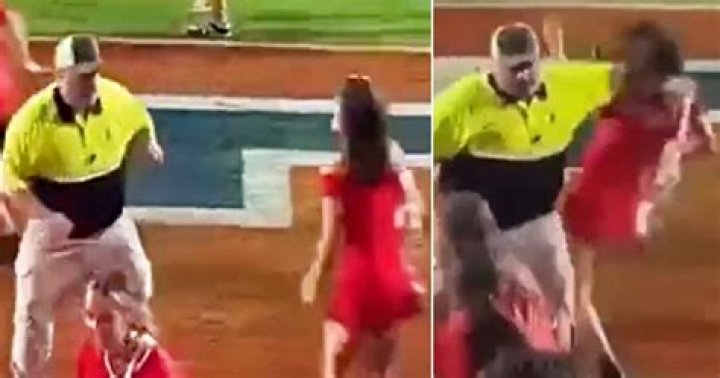 Security Guard Elbows Sorority Girl After Ole Miss Beats LSU (Video)