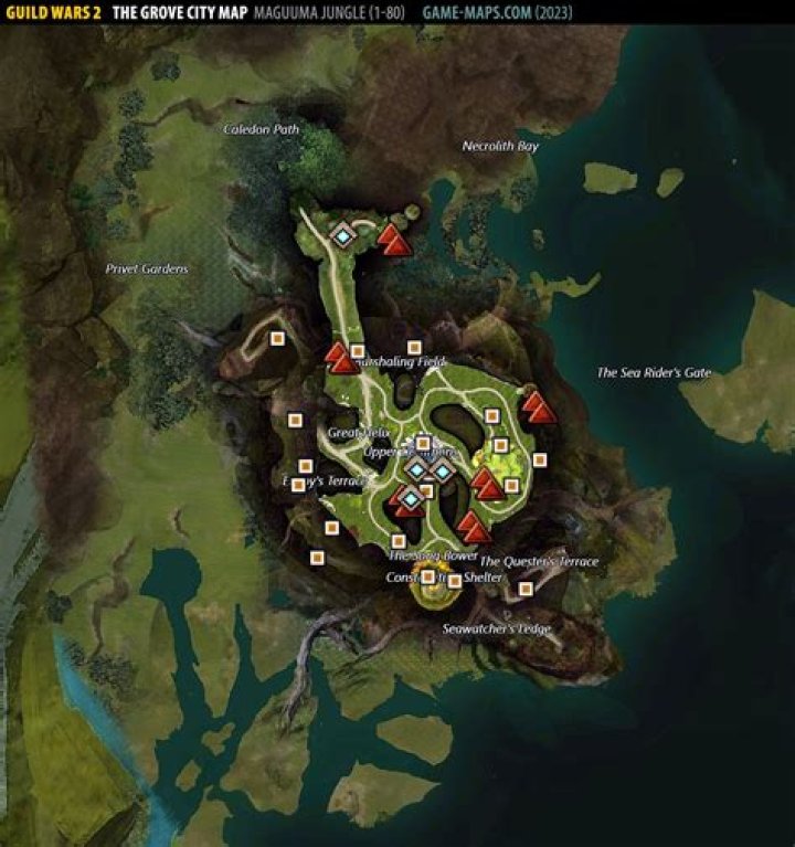 The Grove City Map Guild Wars 2